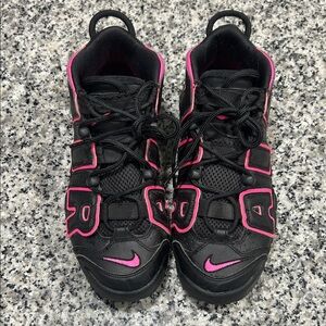 Nike Uptempo Black Pink Splash